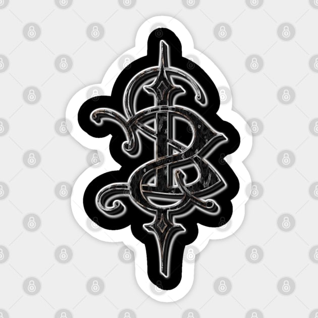 Skinny Puppy Logo - White Stroke. Sticker by OriginalDarkPoetry